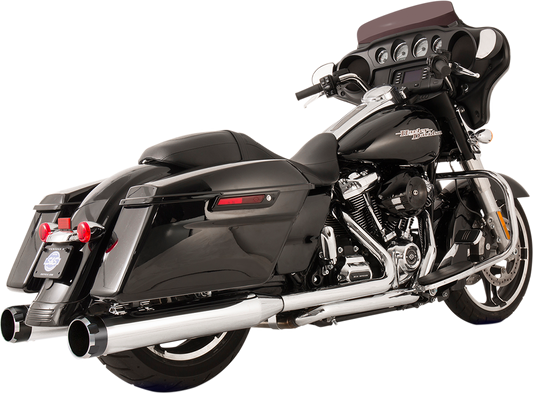 S&S CYCLE El Dorado Dual Exhaust System - Chrome - Black Thruster 550-0699C