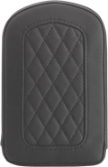 SADDLEMEN Sissy Bar Pad - Lattice Stitched - Black 0411SM