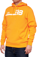 100% BB33 Pullover Kangaroo Pocket Hoodie - Orange - Large BB-36045-476-12