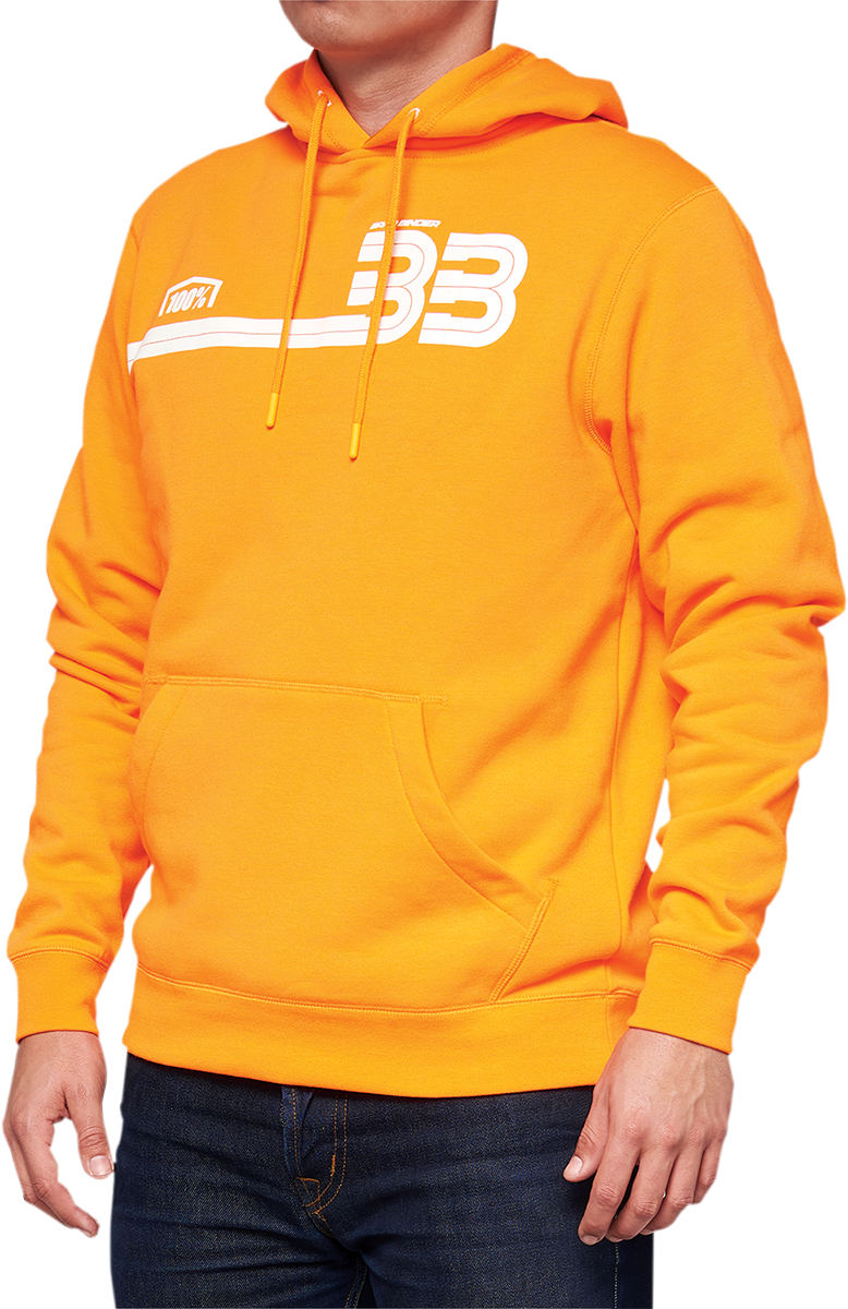 100% BB33 Pullover Kangaroo Pocket Hoodie - Orange - 2XL BB-36045-476-14