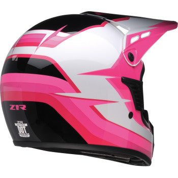 Z1R Child Dirt Maxx Helmet - Vortex - Pink/White - L/XL 0111-1747