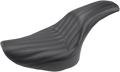 SADDLEMEN Knuckle 2-Up Seat - Ribbed - Black 806-12-047K