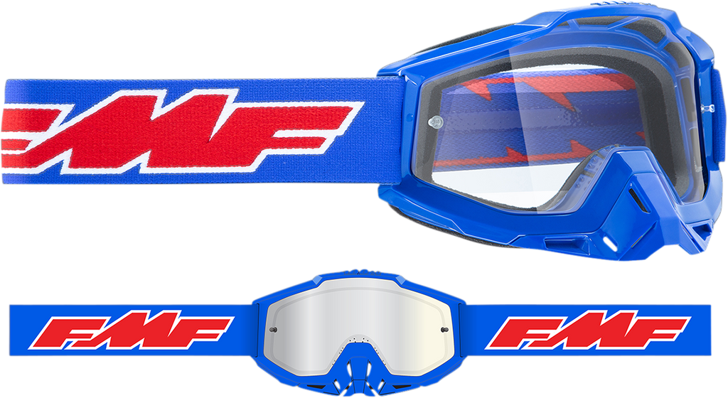 FMF PowerBomb OTG Goggles - Rocket - Blue - Clear F-50041-00002 2601-2990