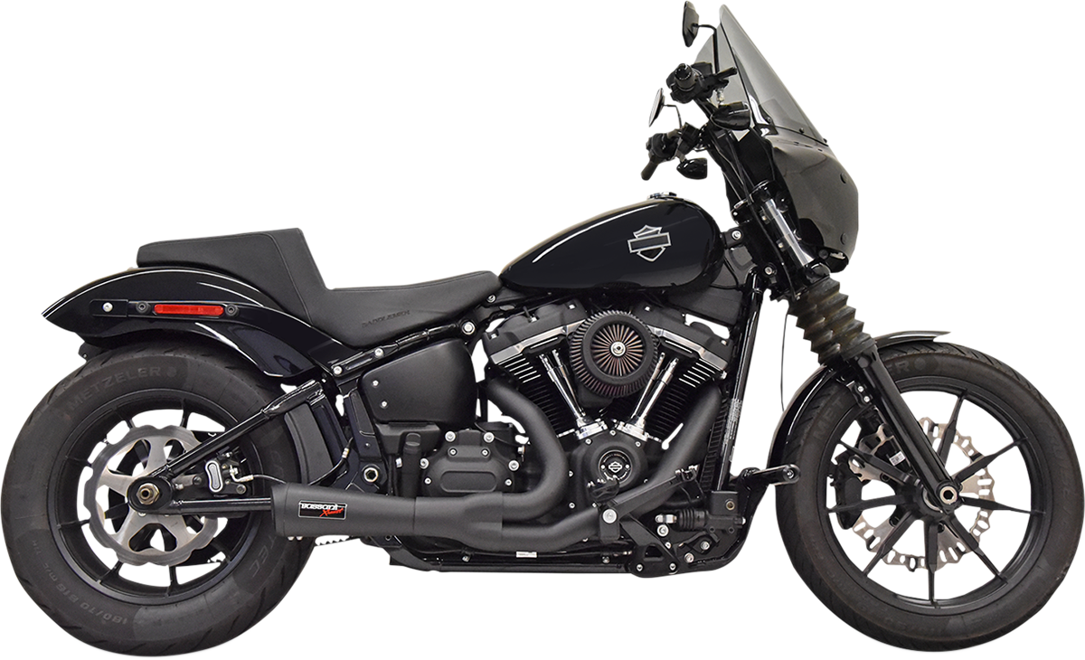 BASSANI XHAUST 2:1 Short Exhaust - Black 1S73B