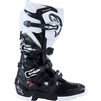 ALPINESTARS Tech 7 Enduro Boots - Black/White - US 14 2010426-12-14