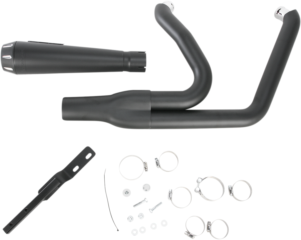 BASSANI XHAUST 2:1 Exhaust - Black - Short - Breakout 1S32RB