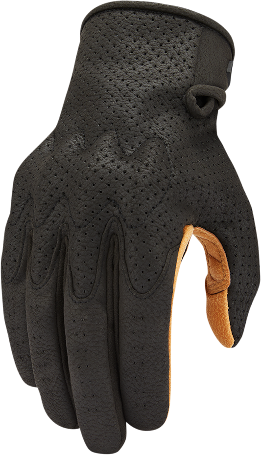 ICON Airform™ Gloves - Black/Tan - Large 3301-4143