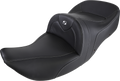 SADDLEMEN Roadsofa Seat - Carbon Fiber - Without Backrest - Black - GL H01-07-185