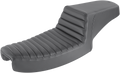 SADDLEMEN Step-Up Seat - Front Tuck-n-Roll - Black - Dyna 891-04-171