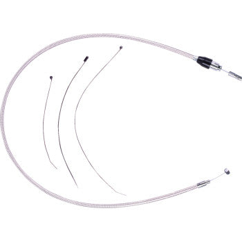 MAGNUM SHIELDING Polished Stainless Quick Connect Upper Clutch Cable - 47" 52384HE