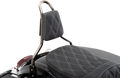 DRAG SPECIALTIES Sissy Bar Pad - Double Diamond - Silver - Tapered 0822-0450