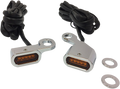 DRAG SPECIALTIES LED Handlebar Marker Lights - Chrome/Amber L22-0230CAENU