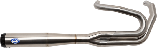 S&S CYCLE SuperStreet 2:1 50 State Exhaust System - M8 Softail - Stainless Steel 550-0996B