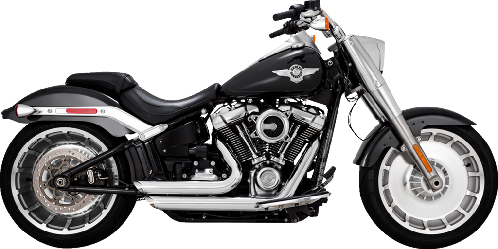 VANCE & HINES Shortshots Staggered Exhaust System - Chrome Softail 2018-2019/ 2023-2024  17335