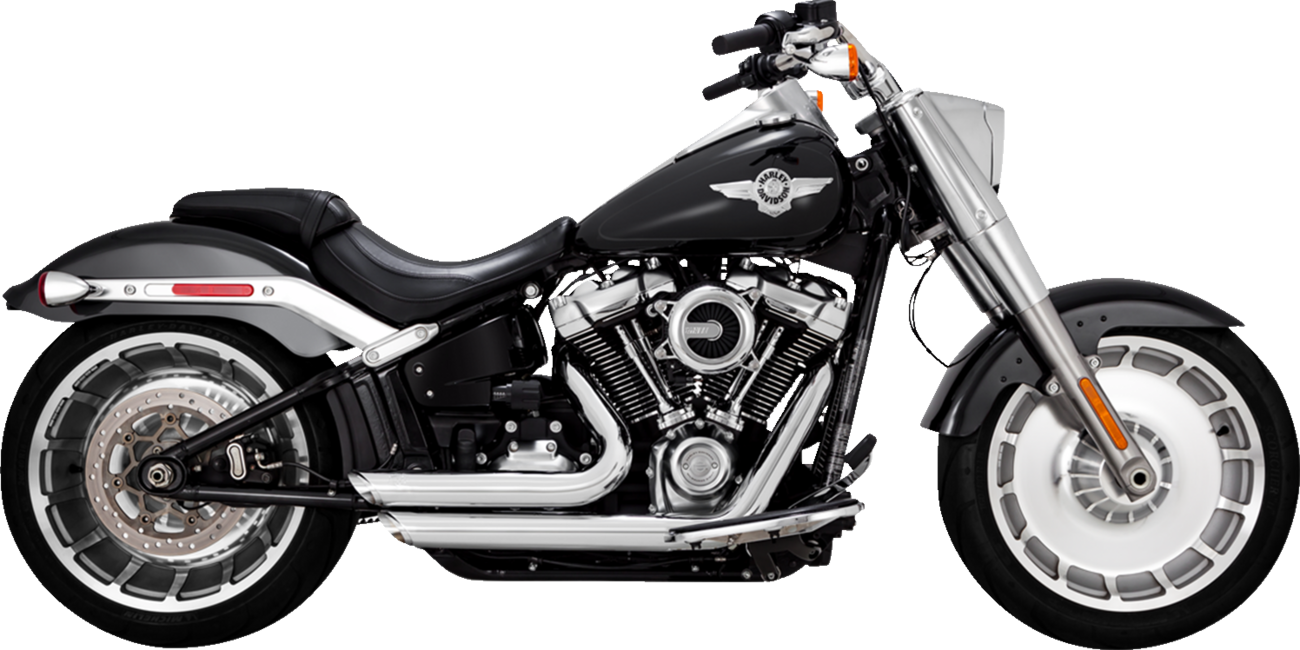 VANCE & HINES Shortshots Staggered Exhaust System - Chrome Softail 2018-2019/ 2023-2024  17335