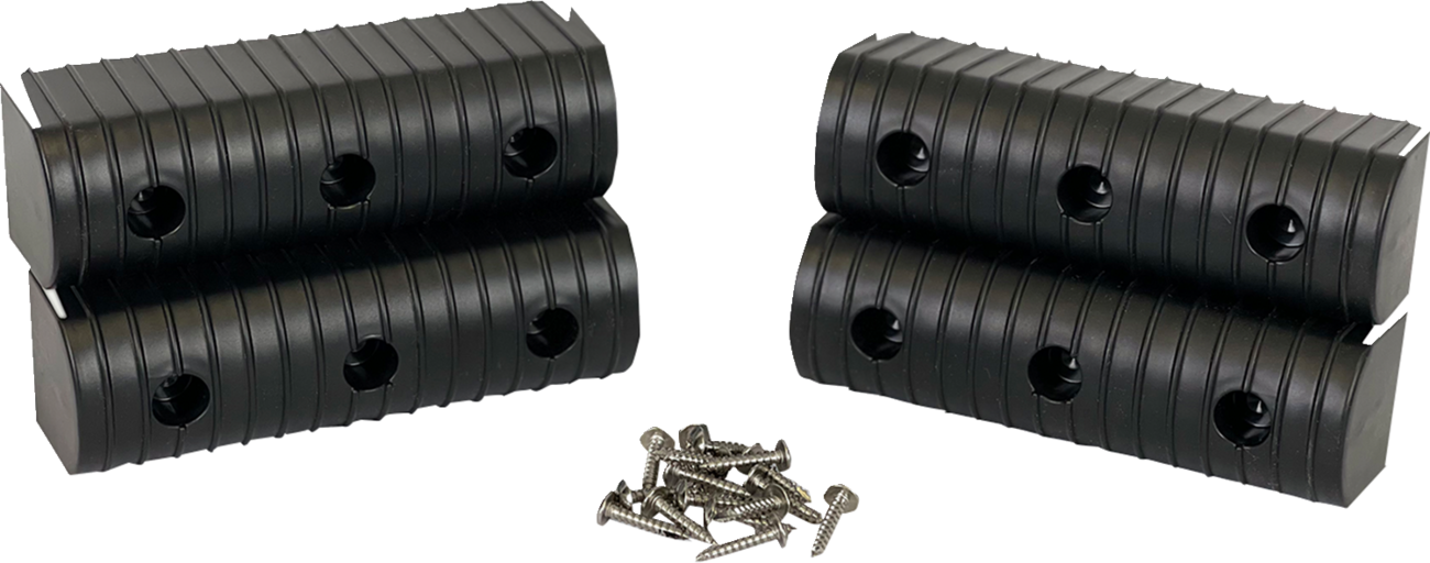 CALIBER BunkWrap Endcap - 2"x6" - Black - 4 Pack 23053-BK