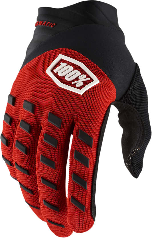 100% Airmatic Gloves - Red/Black - Small 10000-00025