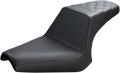 SADDLEMEN Step Up Seat - Rear Lattice Stitched - Black Y13-16-173