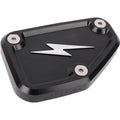 THRASHIN SUPPLY CO. Master Cylinder Cover - Brake - Front - Black/Twice-Cut TSC-3178-4
