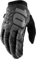 100% Brisker Gloves - Heather Gray - Medium 10003-00021