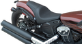 DRAG SPECIALTIES 3/4 Solo Seat - Black - Smooth - '18-'22 Scout Bobber 0810-2254