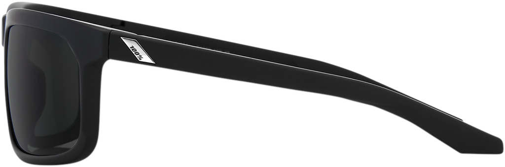 100% Hakan Sunglasses - Black - Gray PeakPolar 61036-100-47