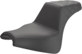 SADDLEMEN Step-Up Seat - Rear Lattice Stitch - Black - FXFB 818-28-173