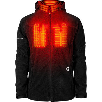 GERBING HEATED CLOTHING 7V Thermite Fleece Heated Jacket 2.0 - Black - Small GER-TFJKT-7V-M-B-S
