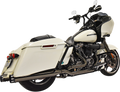 BASSANI XHAUST True-Dual "Mercury" Dark Chrome System for 2017-2022 Bagger  FL 1F13MT 1800-2479