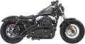 BASSANI XHAUST Radial Sweeper Exhaust - Black - '14-'19 XL 1X2FB