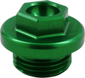 WORKS CONNECTION Oil Fill Plug - Green 24-198