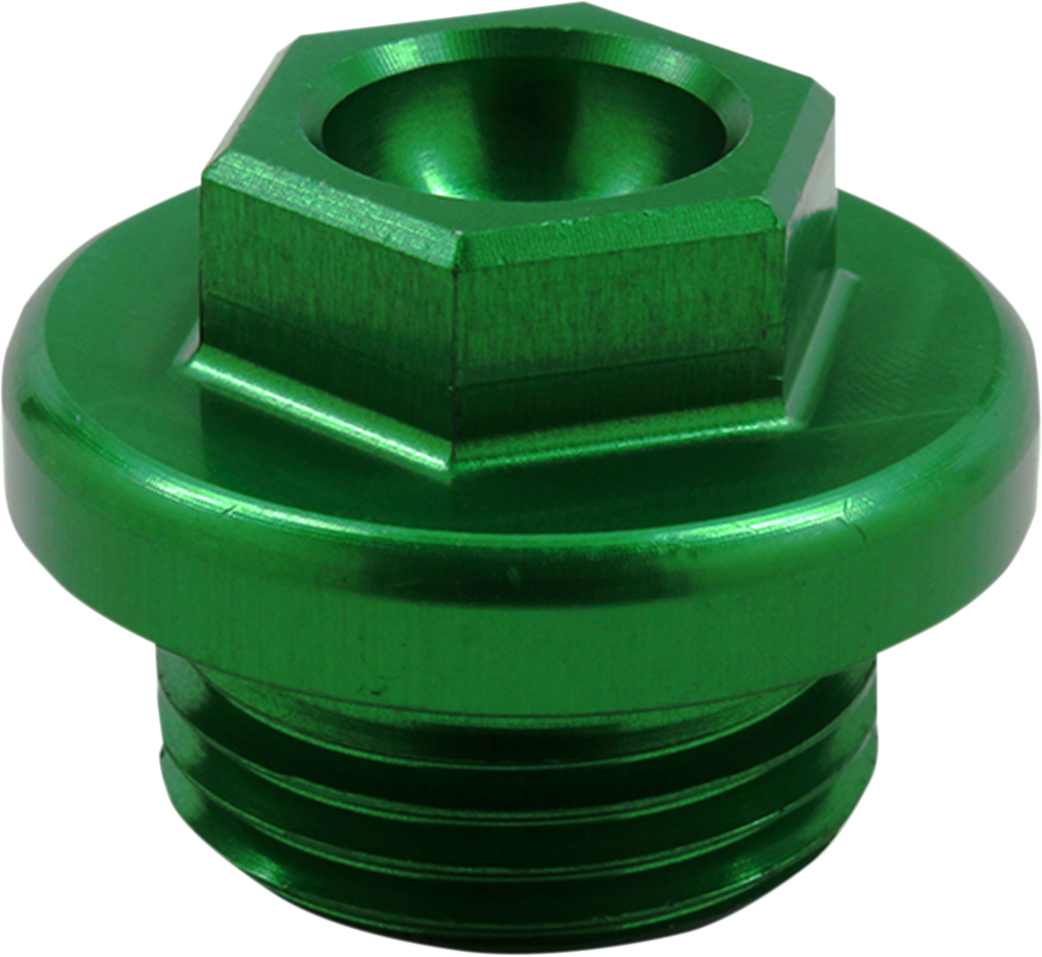 WORKS CONNECTION Oil Fill Plug - Green 24-198