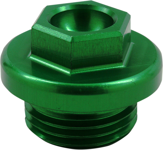 WORKS CONNECTION Oil Fill Plug - Green 24-198