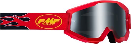 FMF PowerCore Sand Goggles - Flame - Red - Smoke F-50053-00003 2601-3015