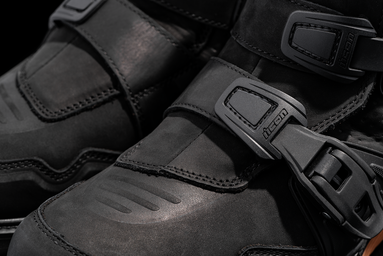 ICON Slabtown Waterproof Boots - Black - Size 7 3403-1304