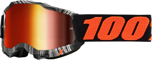 100% Youth Accuri 2 Goggles - Geospace - Red Mirror 50025-00004