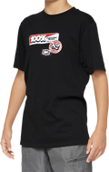 100% Youth Stamps T-Shirt - Black - Medium 34021-001-05
