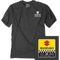 FACTORY EFFEX Youth Suzuki Starting Line T-Shirt - Heather Charcoal - Medium 27-83402