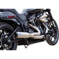 S&S CYCLE exhaust 2:1 qualifier 49 state stainless m8 softail 2018-23 550-1103