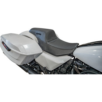 SLYFOX Drifter Tour Seat - Vinyl w/ Slipstop - Black Logo - FL '23-'24 4685A-Slyfox