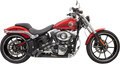 BASSANI XHAUST Sweeper Exhaust - Chrome/Black 1SD2FB