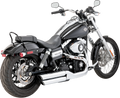 VANCE & HINES Twin Slash Mufflers - Chrome Fat Bob 2008-2017 FXDF  16845