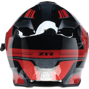 Z1R Solaris 2.0 Helmet - First Tracks - Electric - Dual Pane - Black/Red - Medium 0120-0827
