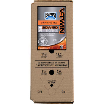 BEL-RAY V-Twin Synthetic Oil - 20W-50 - 6 U.S. gal. - Bag-In-Box 303133150033