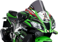 PUIG HI-TECH PARTS Race Windscreen - Dark Smoke - Kawasaki 9849F