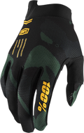 100% iTrack Gloves - Sentinel Black - Large 10008-00022