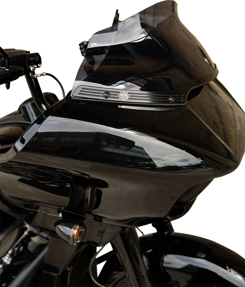 KLOCK WERKS Windshield Trim - KERF - Black w Contrast Logo KWW-01-0574