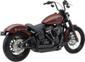 COBRA 909 Exhaust - Black - '18-'20 Softail 6712B