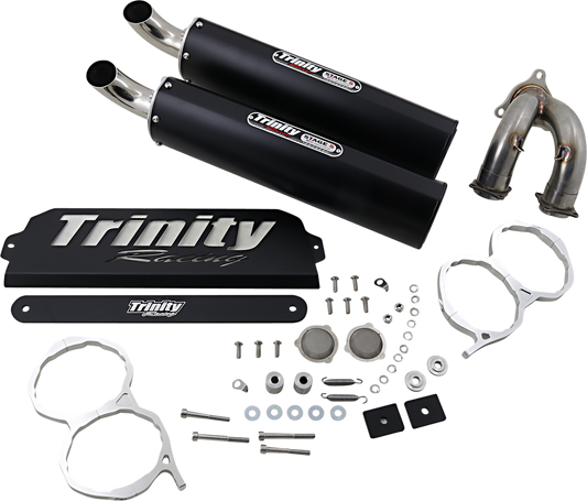 TRINITY RACING RZR Pro XP Muffler - Black TR-4173S-BK