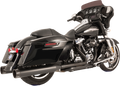 S&S CYCLE El Dorado Dual Exhaust - Black - Black Tracer 550-0702C